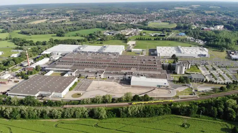 An idle Stellantis production facility in Europe representing the ongoing negotiations with BYD to take over underutilised European car factories for Chinese EV manufacturing.