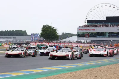 A line-up of 2026 Le Mans Hypercar entries from Ferrari, Toyota, Porsche, Cadillac, Aston Martin, BMW, Alpine, Peugeot and Genesis ahead of the 94th 24 Hours of Le Mans at the Circuit de la Sarthe.